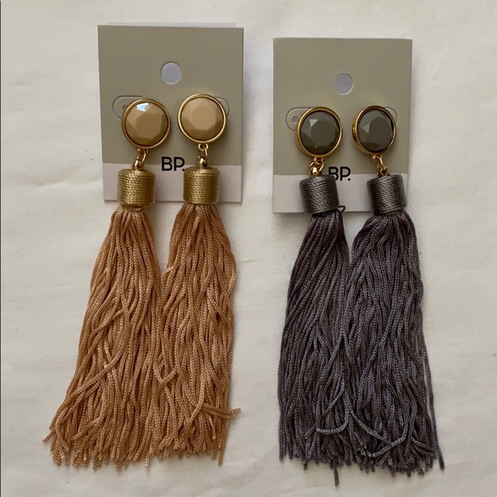 Set of 2 BP Tassel Earrings